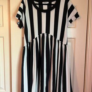 Tekbica by Alembika- Striped Baby doll dress